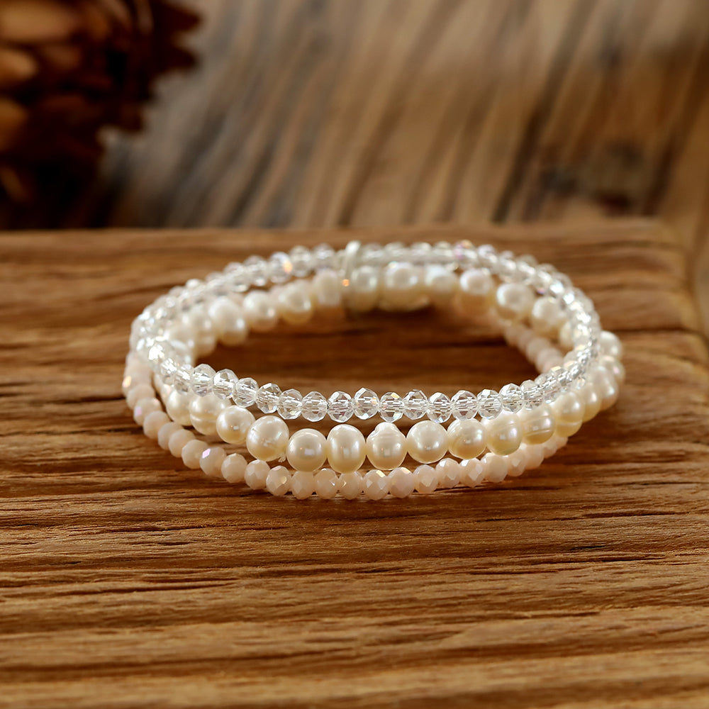 Armband mit echten Süsswasserperlen Andreani – Handgemachter Schmuck