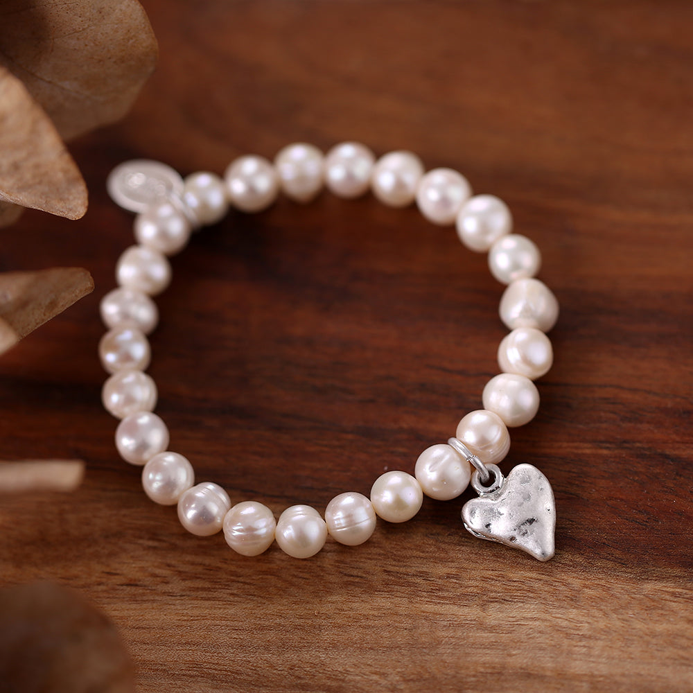 Armband mit echten Süsswasserperlen Andreani – Handgemachter Schmuck