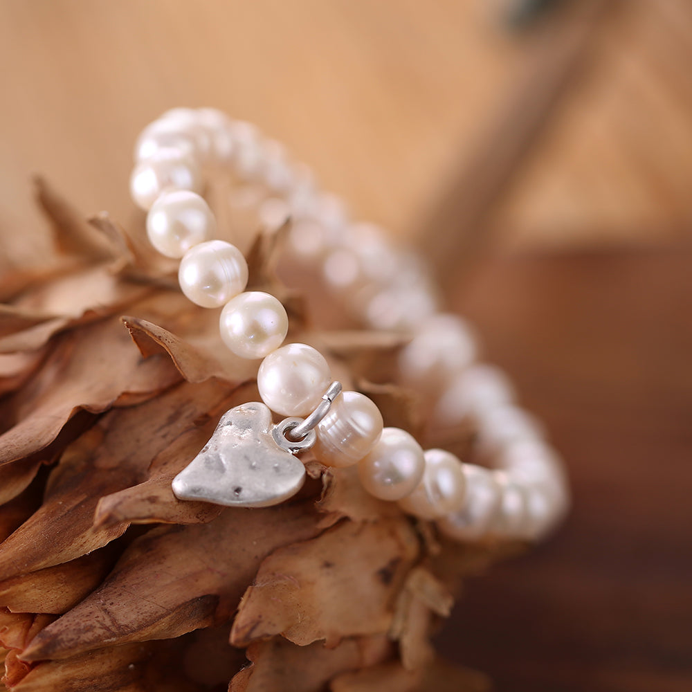 Armband mit echten Süsswasserperlen Andreani – Handgemachter Schmuck