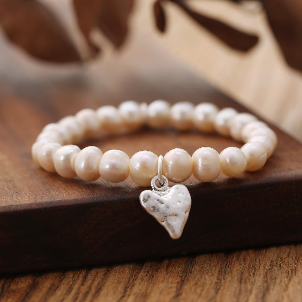 Armband mit echten Süsswasserperlen Andreani – Handgemachter Schmuck