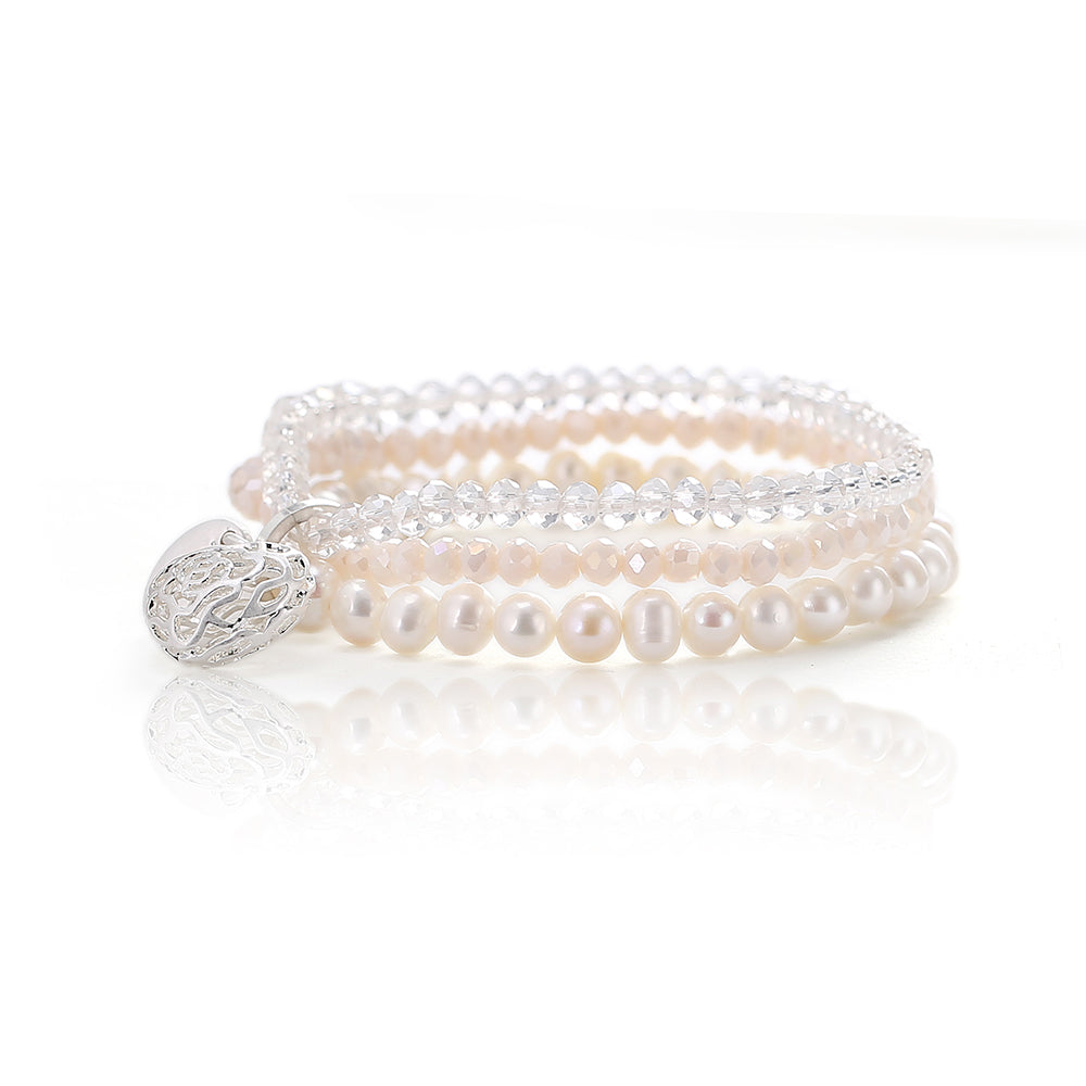 Armband mit echten Süsswasserperlen Andreani – Handgemachter Schmuck