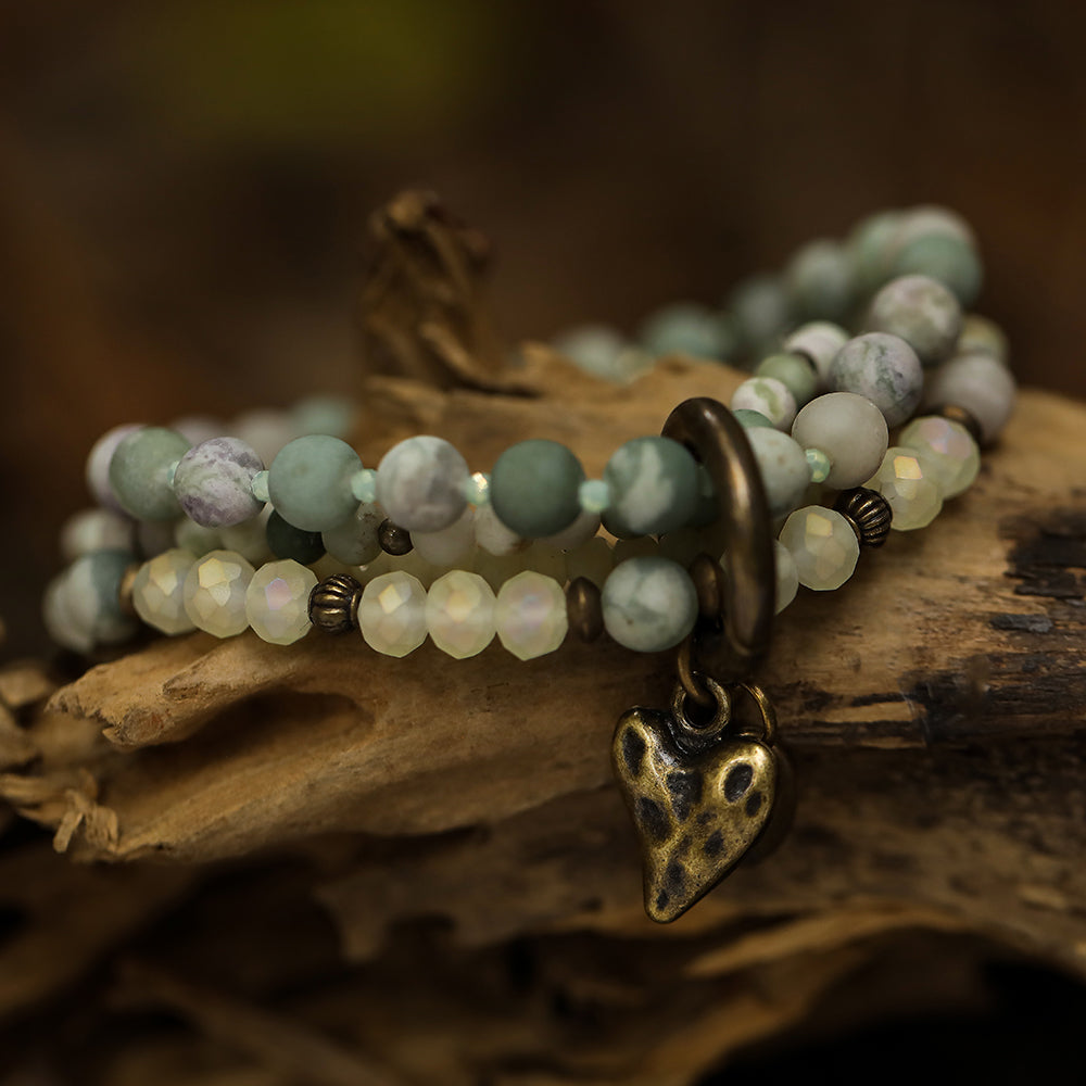 Armband mit echter natürlicher Jade Andreani – Handgemachter Schmuck