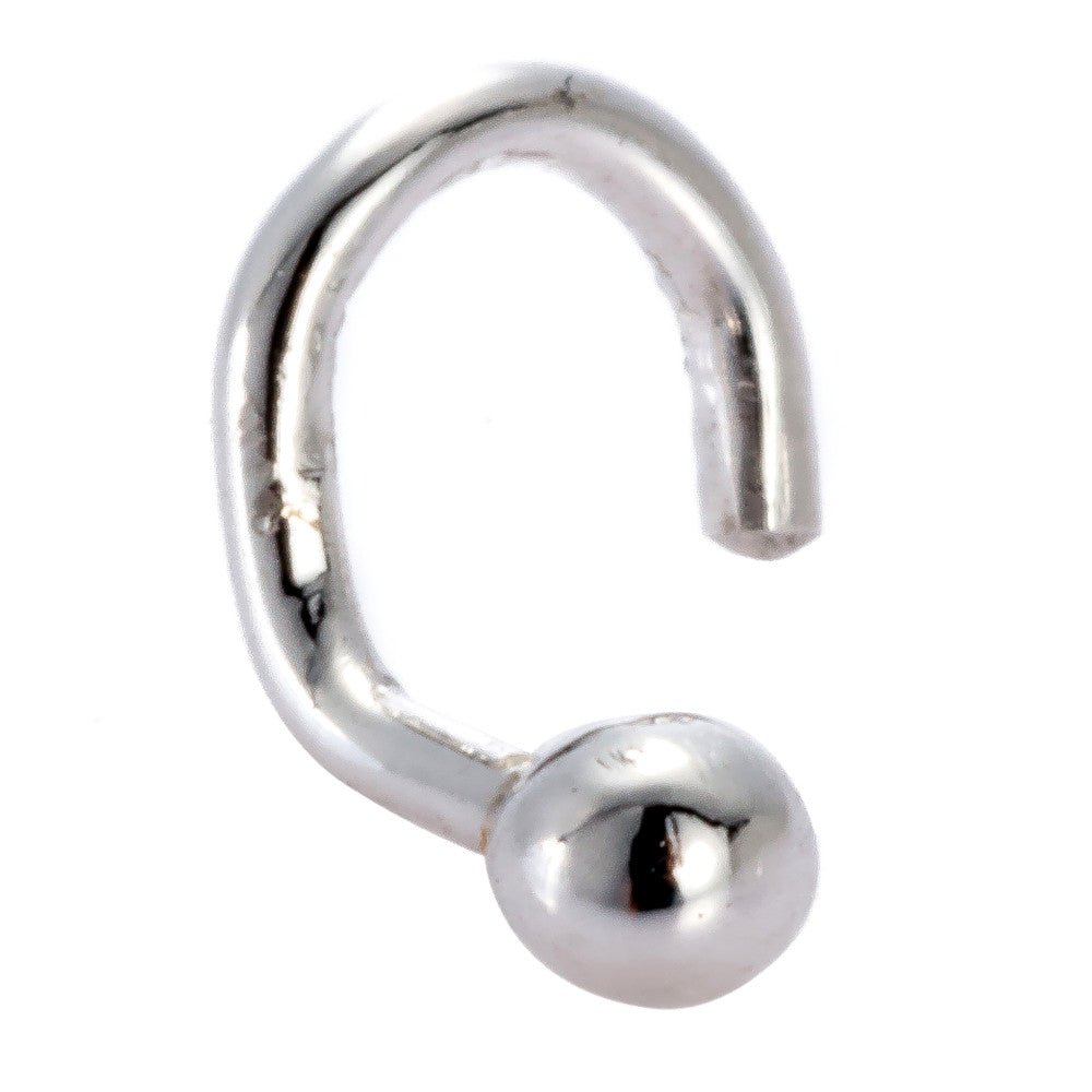 Einzeln Nasenstecker Kugel 2mm Silber 925 Andreani – Handgemachter Schmuck