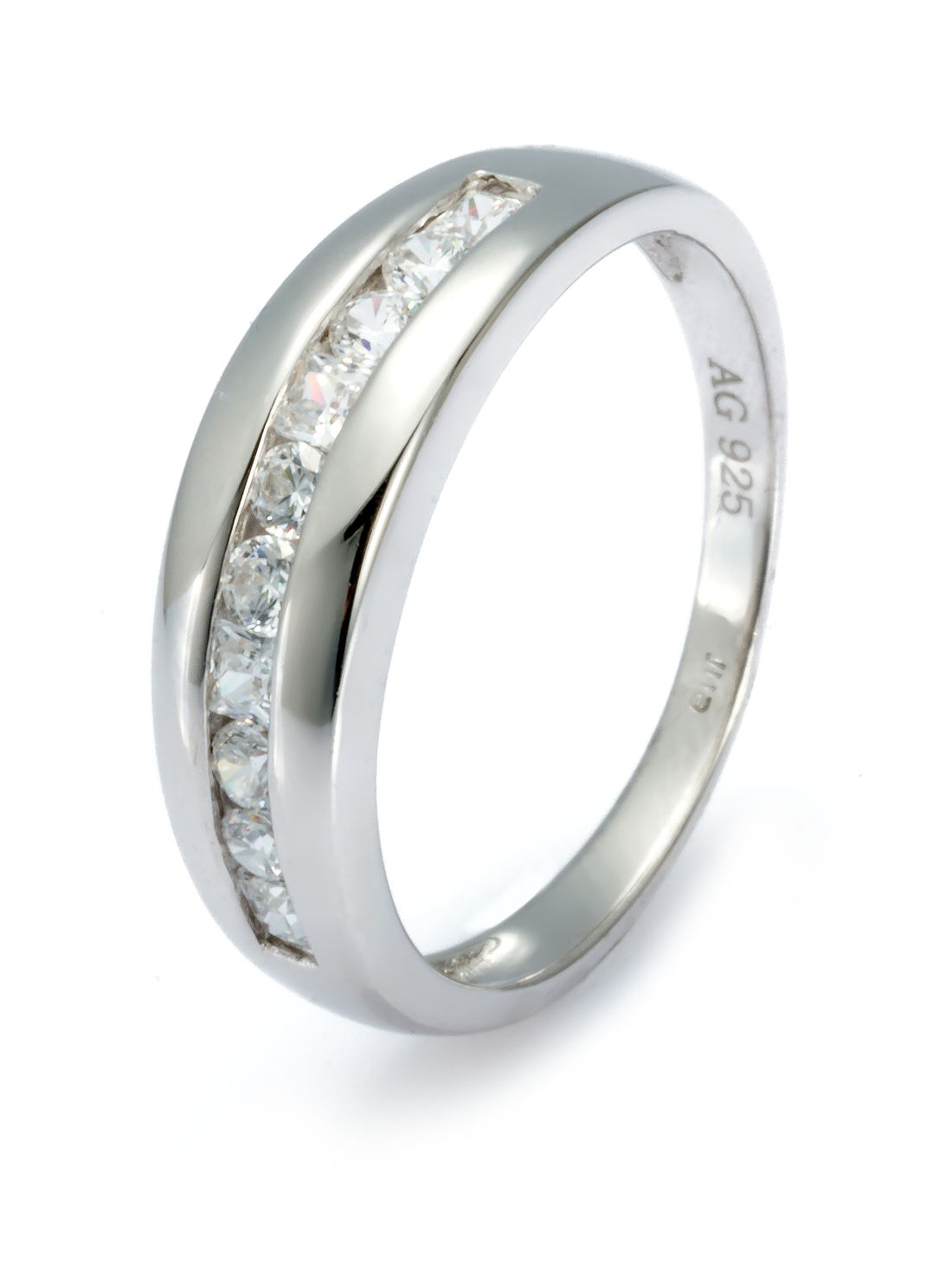 Fingerring Zirkonia weiss Silber 925 Andreani – Handgemachter Schmuck