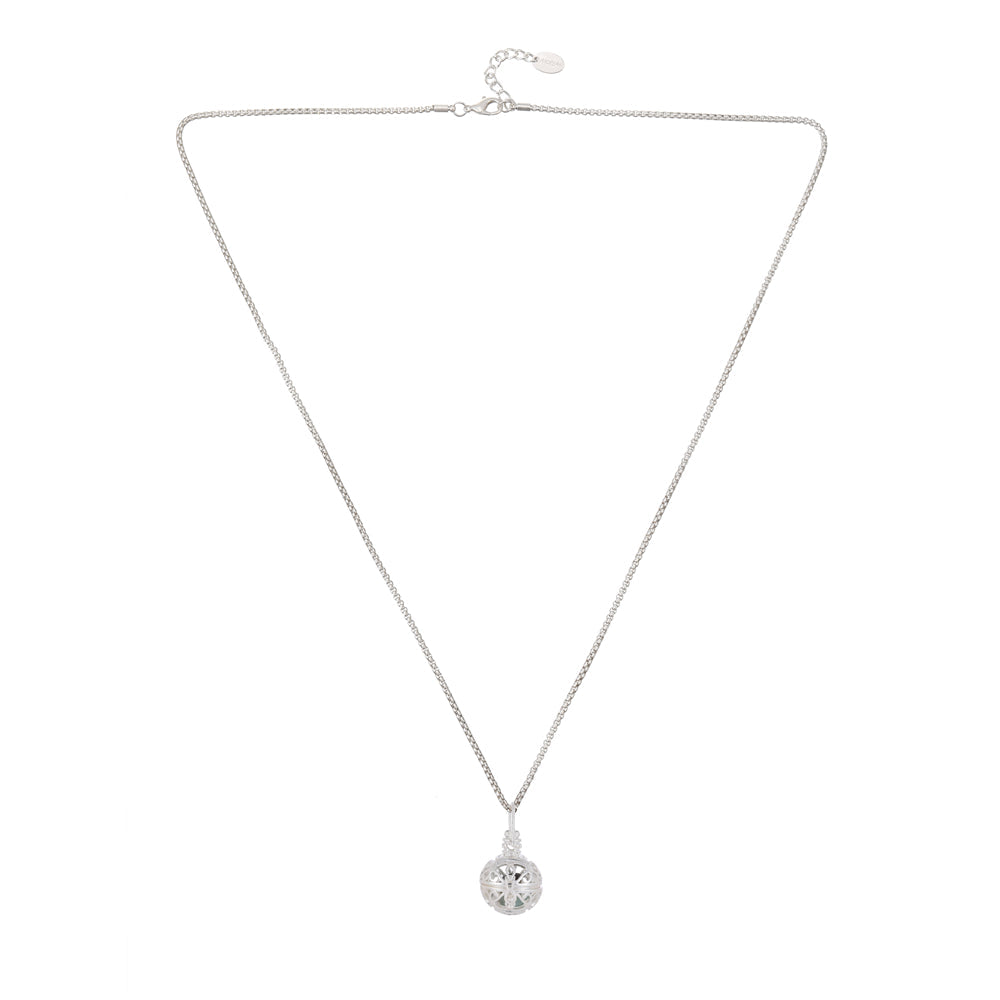 Halskette mit Kugelanhänger Amazonit Andreani – Handgemachter Schmuck