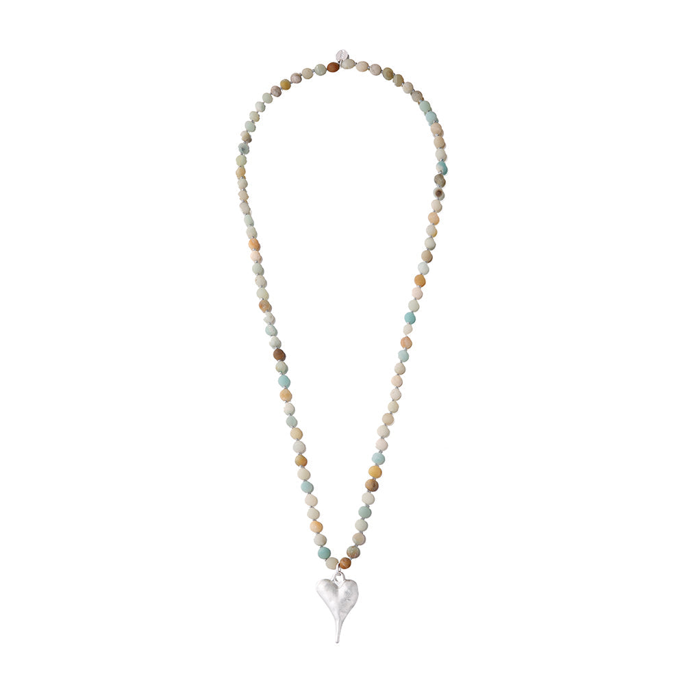 Halskette mit echtem Amazonit Andreani – Handgemachter Schmuck