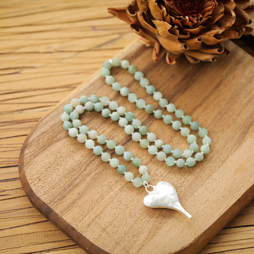 Halskette mit echtem Cuprit Andreani – Handgemachter Schmuck