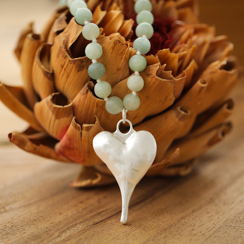 Halskette mit echtem Cuprit Andreani – Handgemachter Schmuck