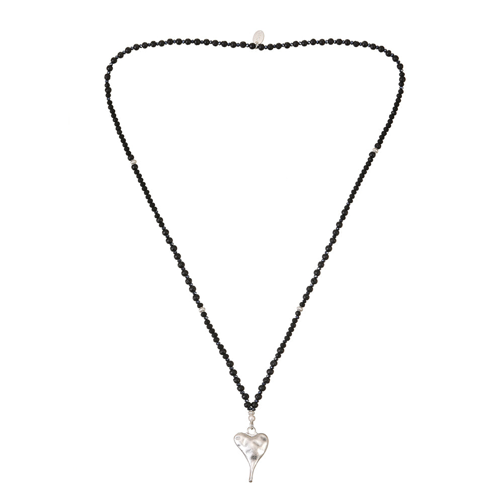 Halskette mit echtem Lavastein Andreani – Handgemachter Schmuck