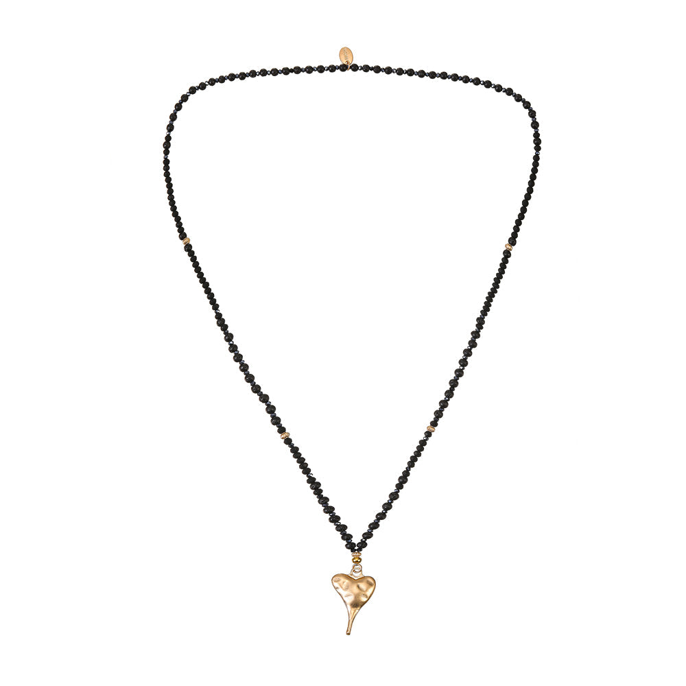 Halskette mit echtem Lavastein Andreani – Handgemachter Schmuck