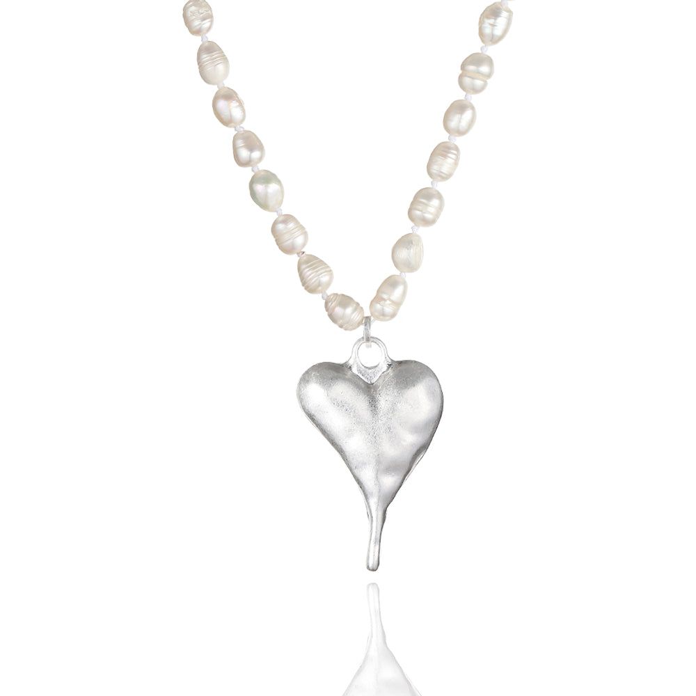 Halskette mit echten Süsswasserperlen Andreani – Handgemachter Schmuck