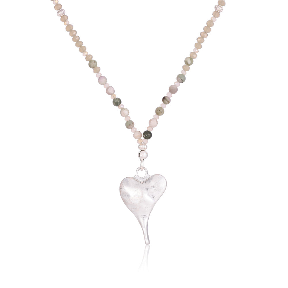 Halskette mit echter natürlicher Jade Andreani – Handgemachter Schmuck