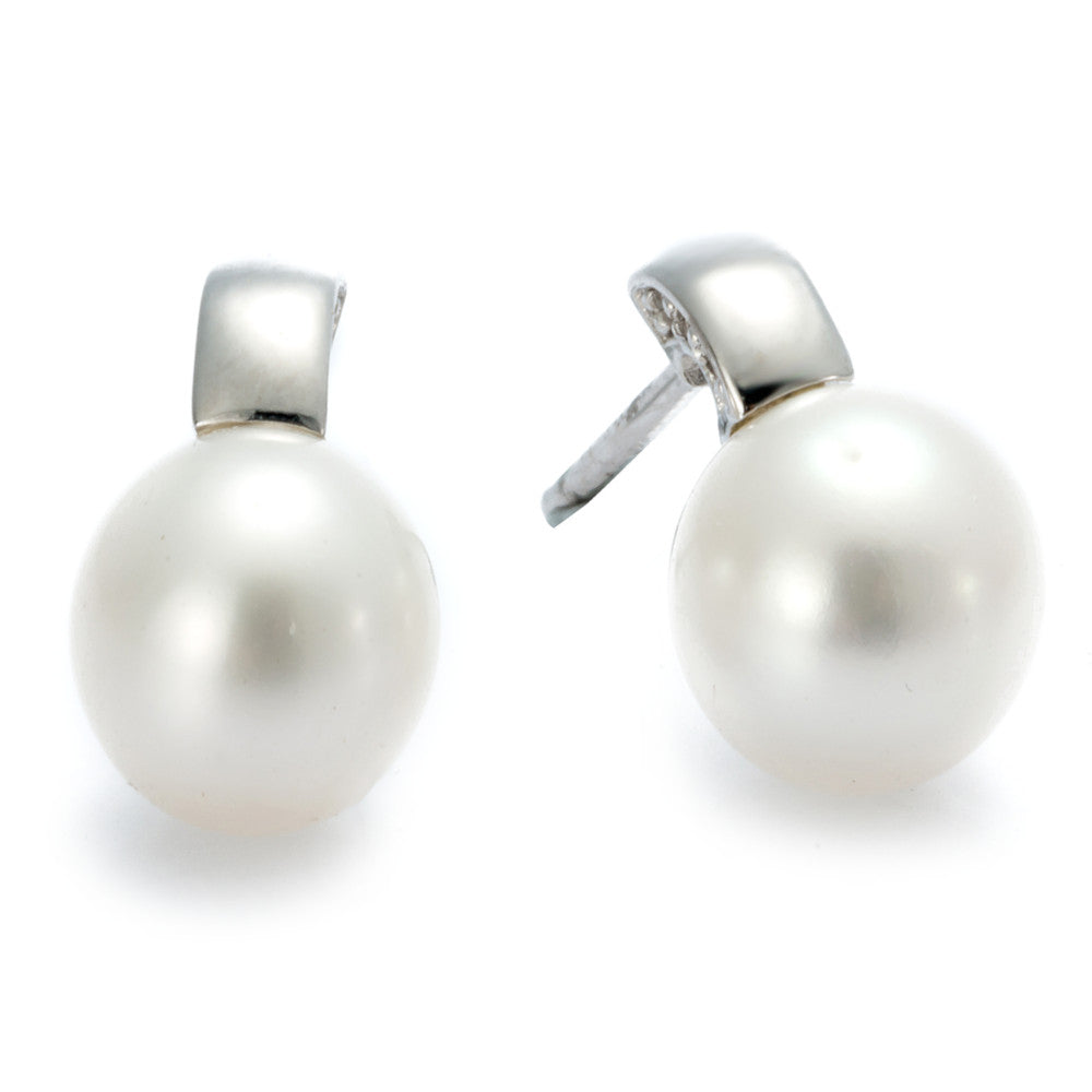 Ohrstecker mit echter Süsswasserperle Silber 925 Andreani – Handgemachter Schmuck