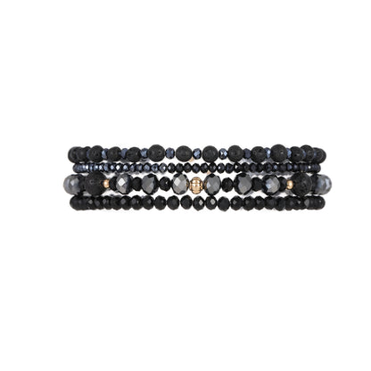 ANDREANI Adventskalender Lavasteine goldfarbig Andreani – Handgemachter Schmuck