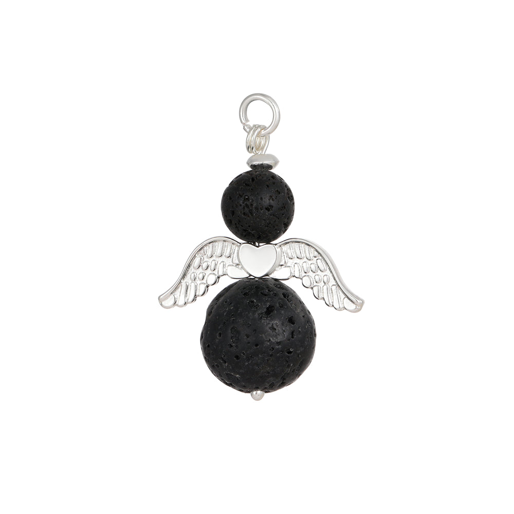 ANDREANI Adventskalender Lavasteine silberfarbig Andreani – Handgemachter Schmuck