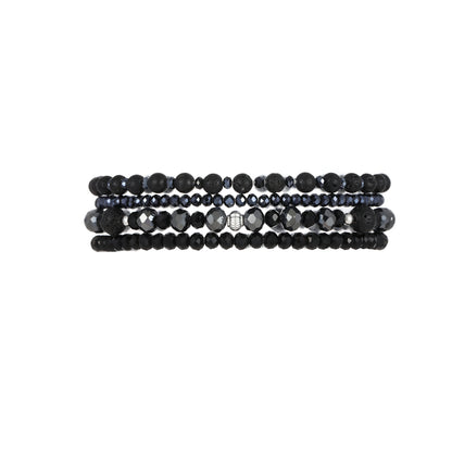 ANDREANI Adventskalender Lavasteine silberfarbig Andreani – Handgemachter Schmuck