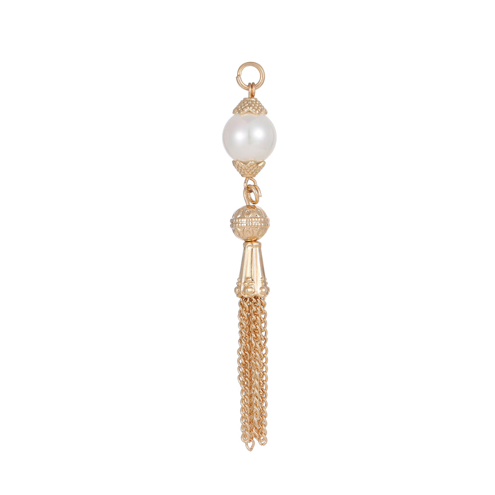 ANDREANI Adventskalender Süsswasserperlen goldfarbig Andreani – Handgemachter Schmuck