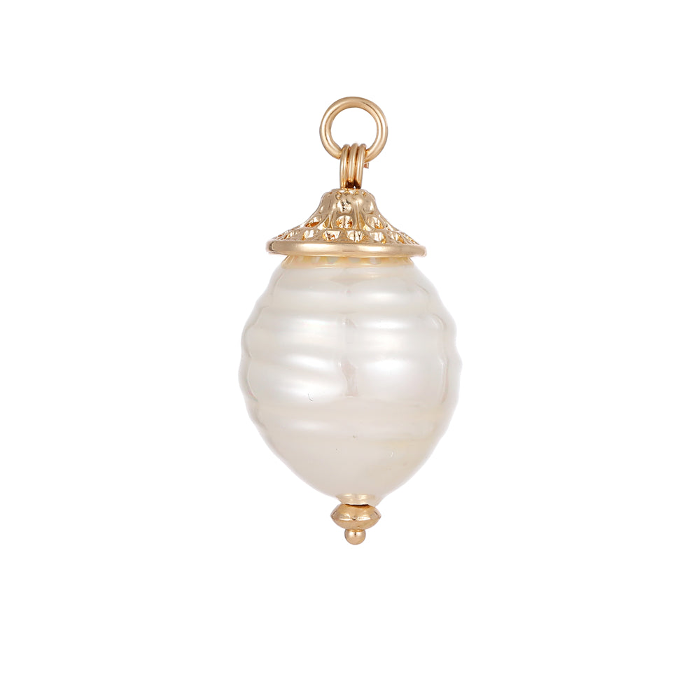 ANDREANI Adventskalender Süsswasserperlen goldfarbig Andreani – Handgemachter Schmuck