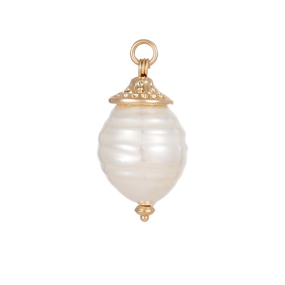 ANDREANI Adventskalender Süsswasserperlen goldfarbig Andreani – Handgemachter Schmuck
