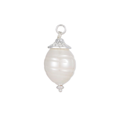 ANDREANI Adventskalender Süsswasserperlen silberfarbig Andreani – Handgemachter Schmuck