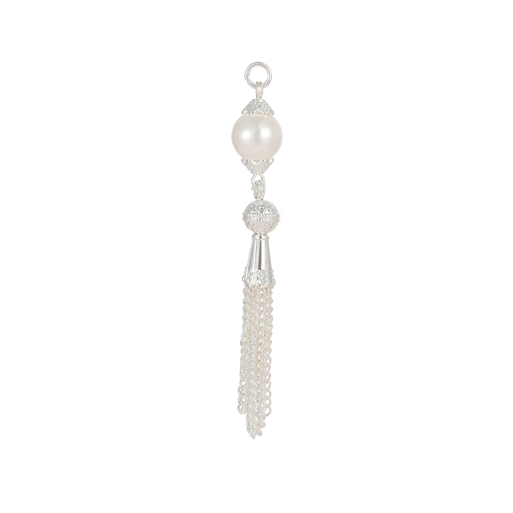 ANDREANI Adventskalender Süsswasserperlen silberfarbig Andreani – Handgemachter Schmuck