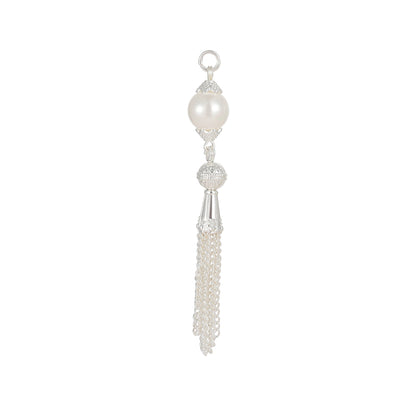 ANDREANI Adventskalender Süsswasserperlen silberfarbig Andreani – Handgemachter Schmuck