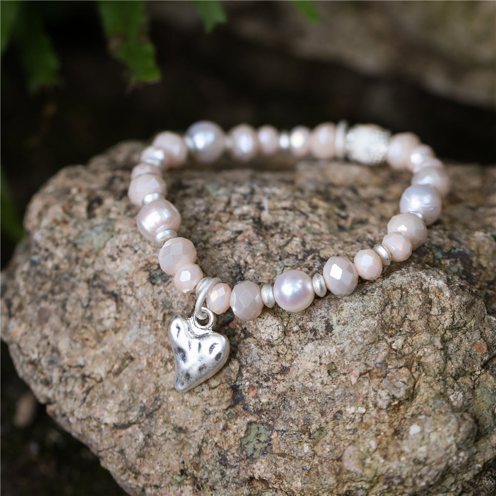 Armband mit echten Süsswasserperlen Andreani – Handgemachter Schmuck