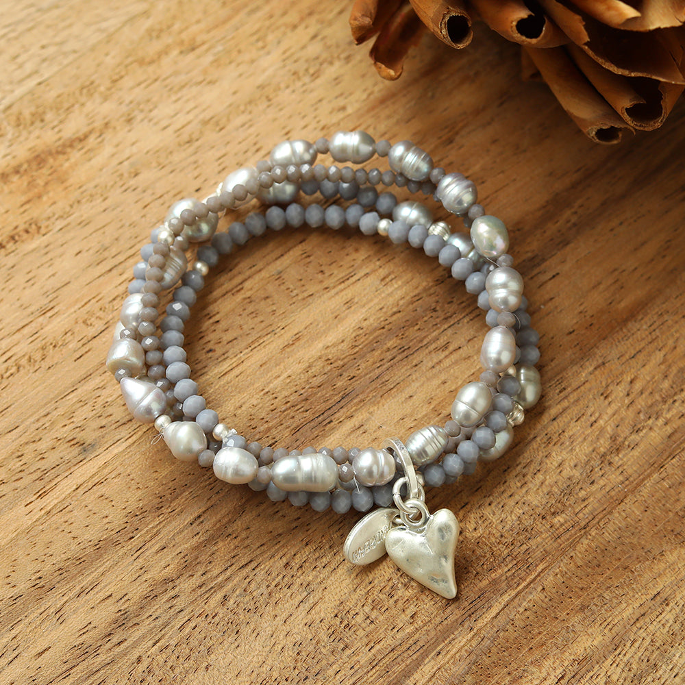 Armband mit echten Süsswasserperlen Andreani – Handgemachter Schmuck