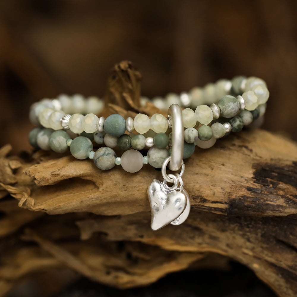 Armband mit echter natürlicher Jade Andreani – Handgemachter Schmuck