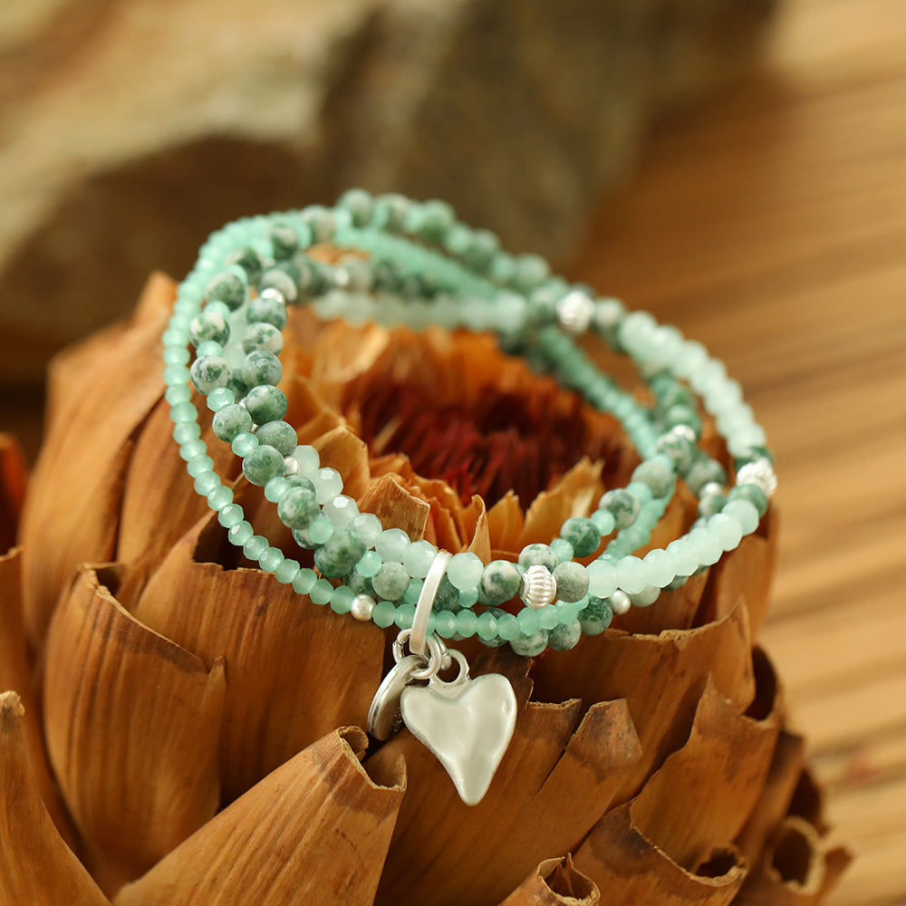 Armband mit echter natürlicher Jade Andreani – Handgemachter Schmuck