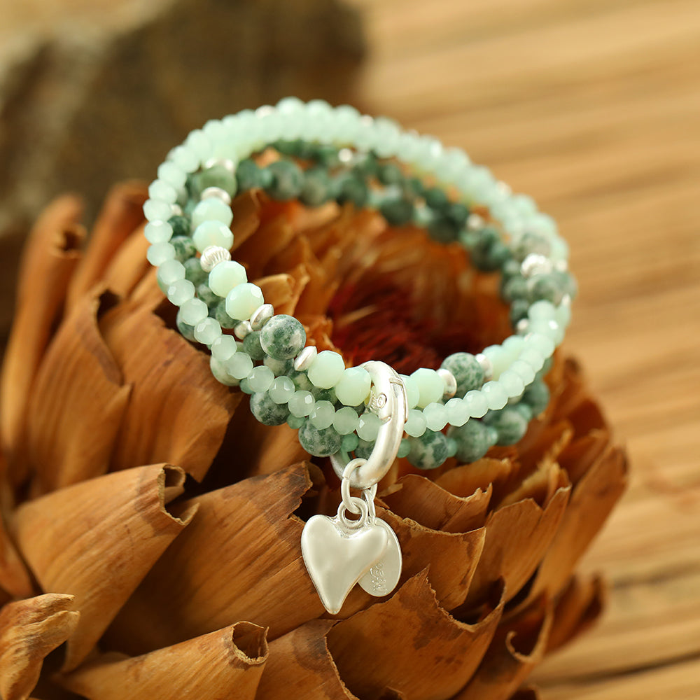 Armband mit echter natürlicher Jade Andreani – Handgemachter Schmuck