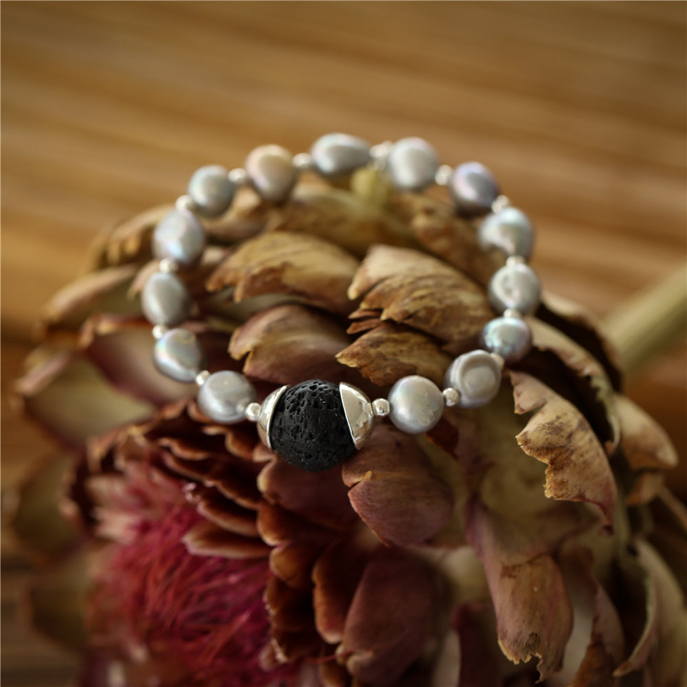 Armband aus echtem Süsswasserperlen