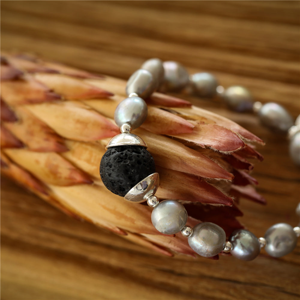 Armband aus echtem Süsswasserperlen