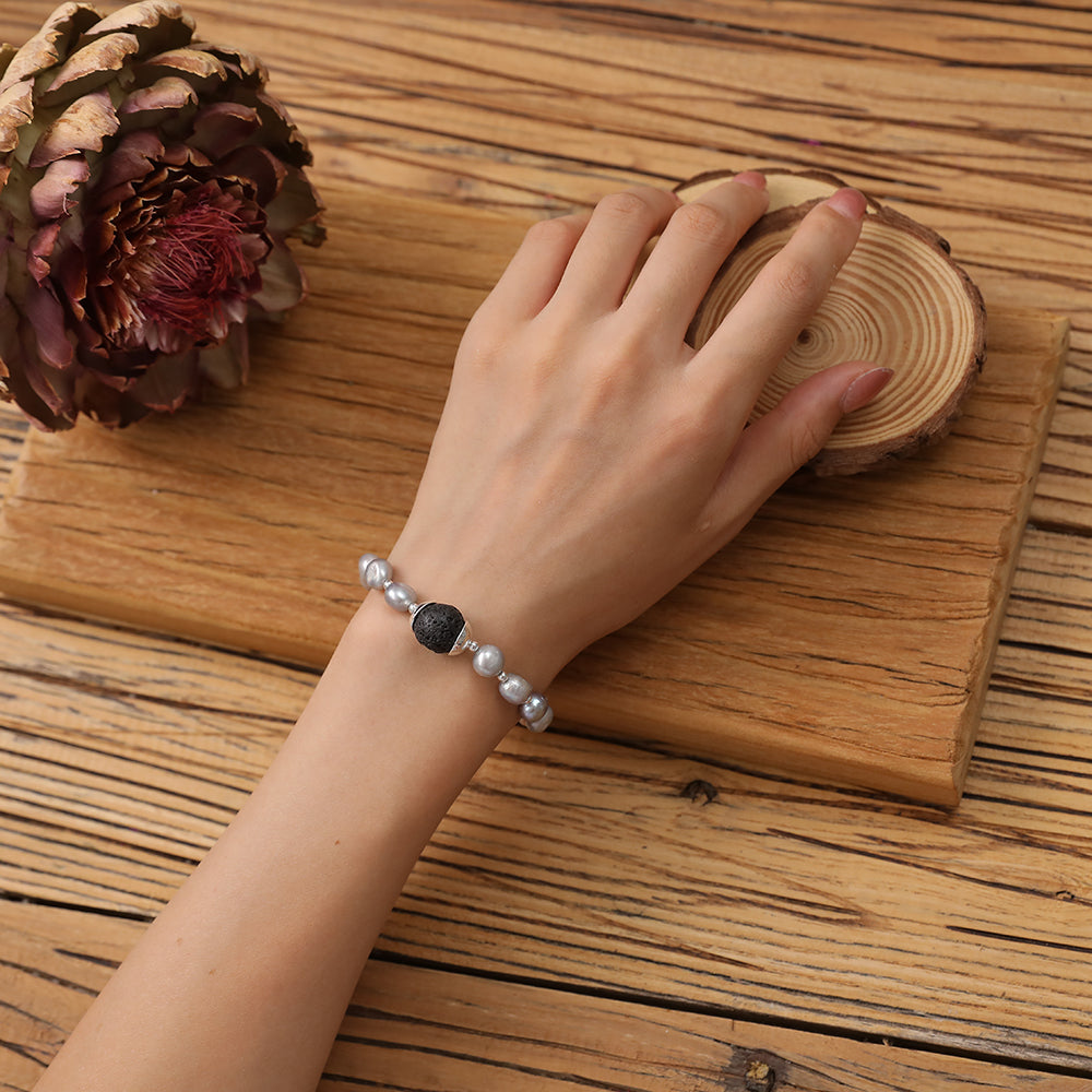 Armband aus echtem Süsswasserperlen