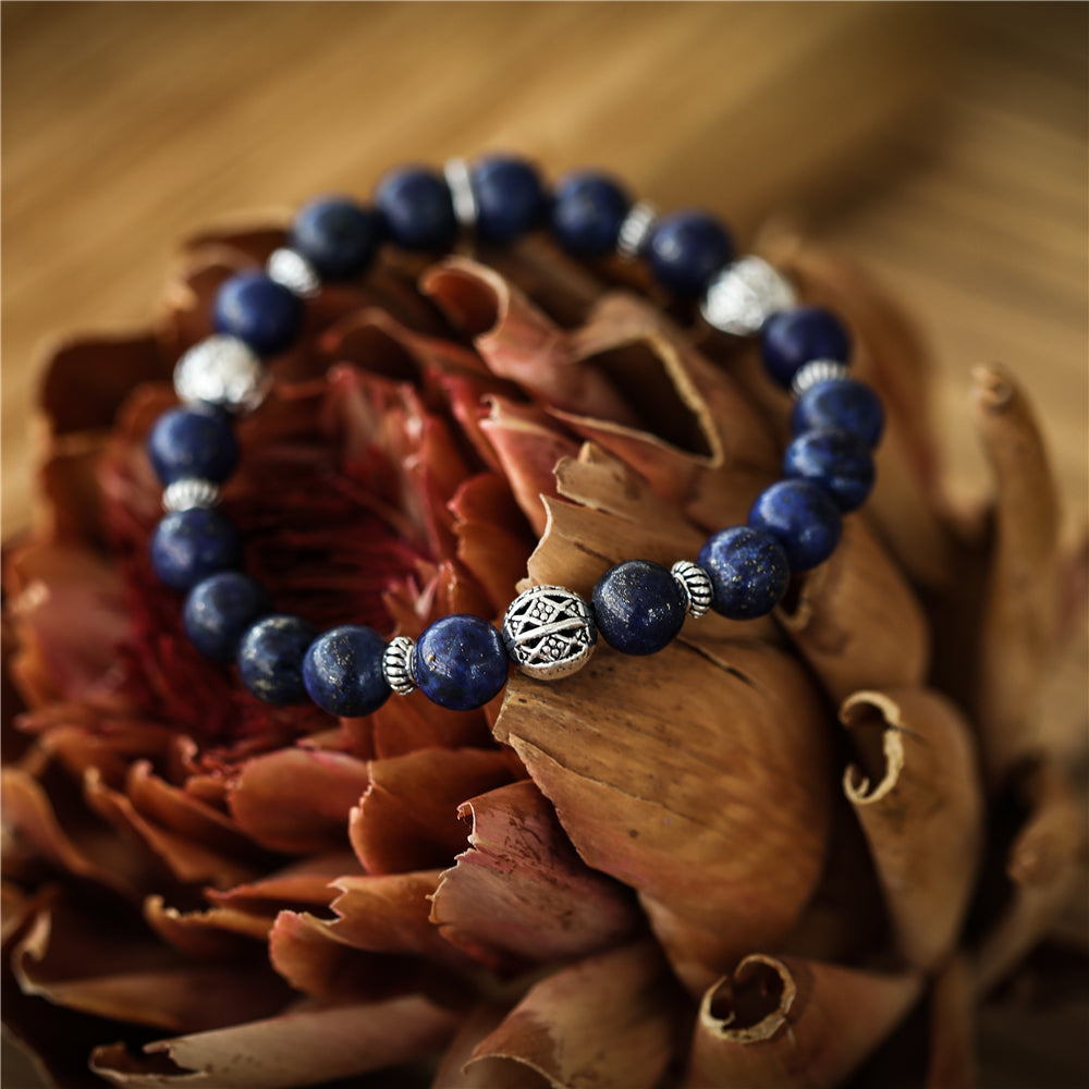 Armband aus echtem Lapislazuli