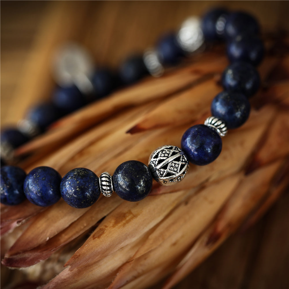 Armband aus echtem Lapislazuli