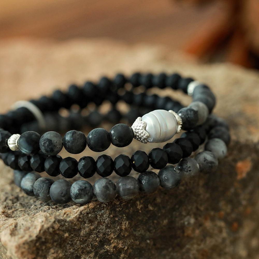 Armband aus echtem Picasso Jaspis