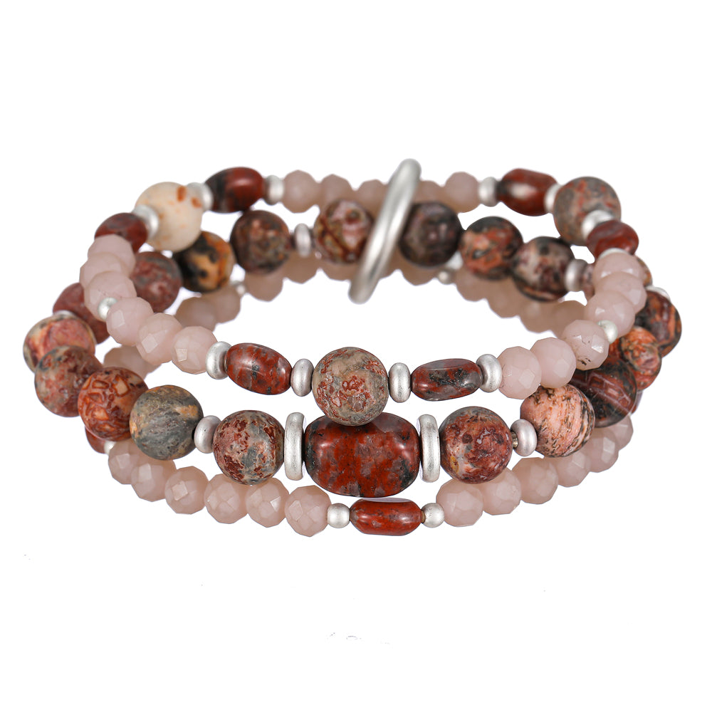 Armband aus Leopardenjaspis