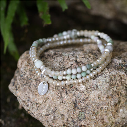 Geschenkset Kette und Armband aus echtem natürlichem Jade