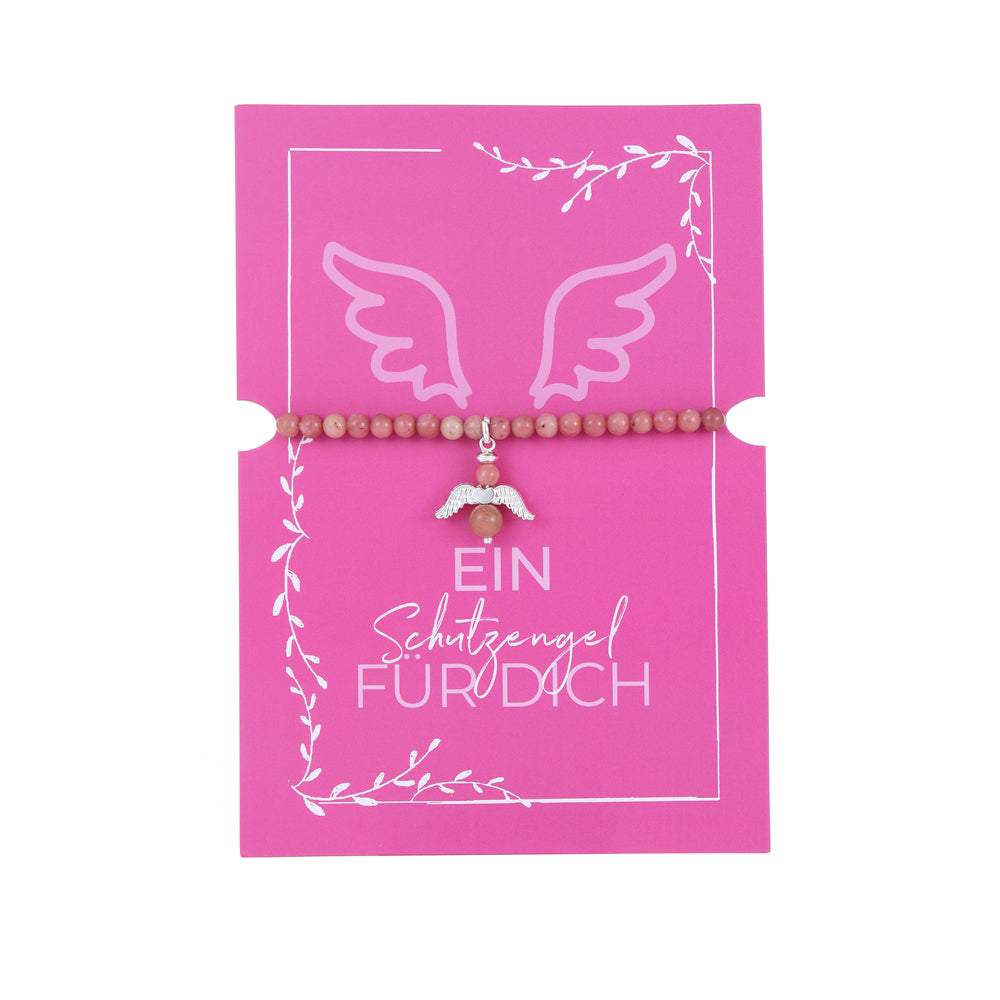 Geschenkkarte mit Engelanhänger Armband