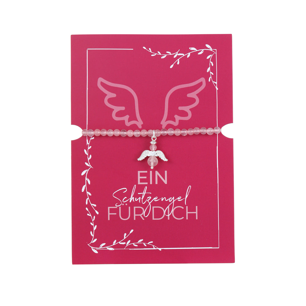 Geschenkkarte mit Engelanhänger Armband