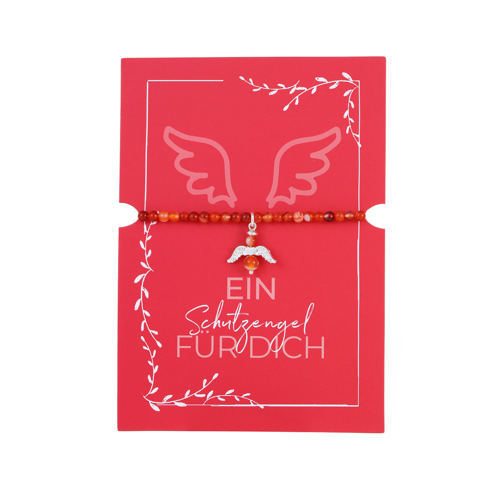 Geschenkkarte mit Engelanhänger Armband
