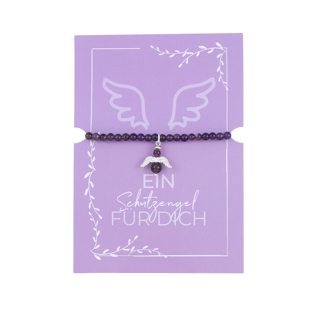 Geschenkkarte mit Engelanhänger Armband