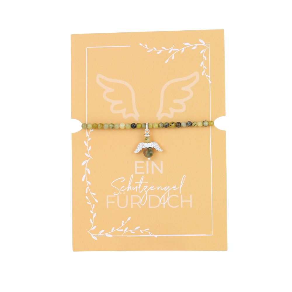 Geschenkkarte mit Engelanhänger Armband