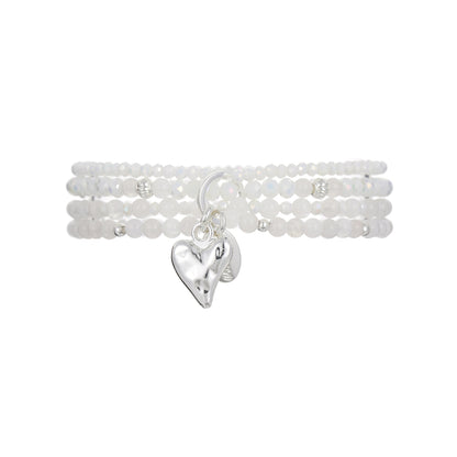 Armband aus weissem Achat