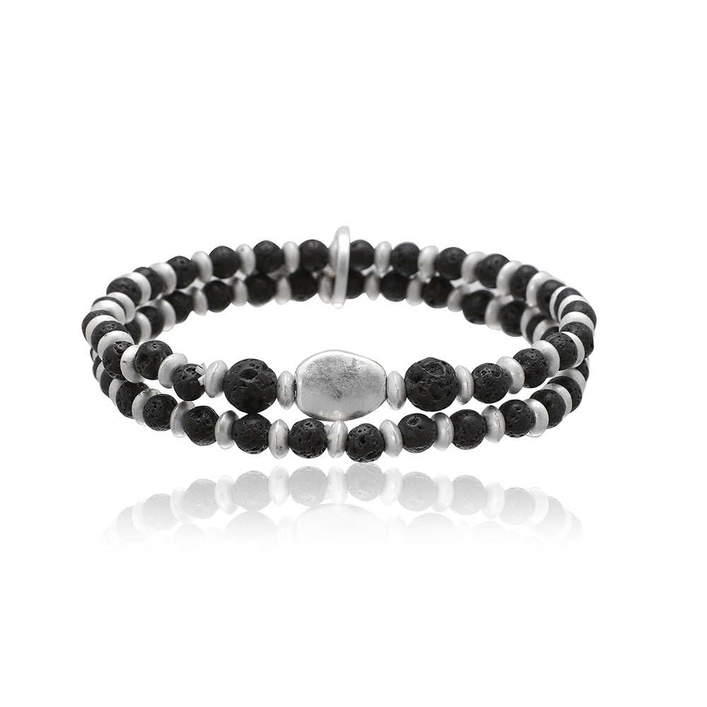Armband aus Lavastein