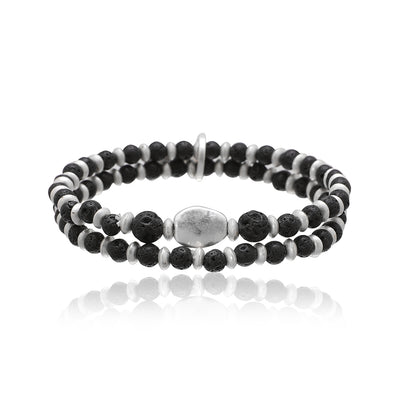 Armband aus Lavastein