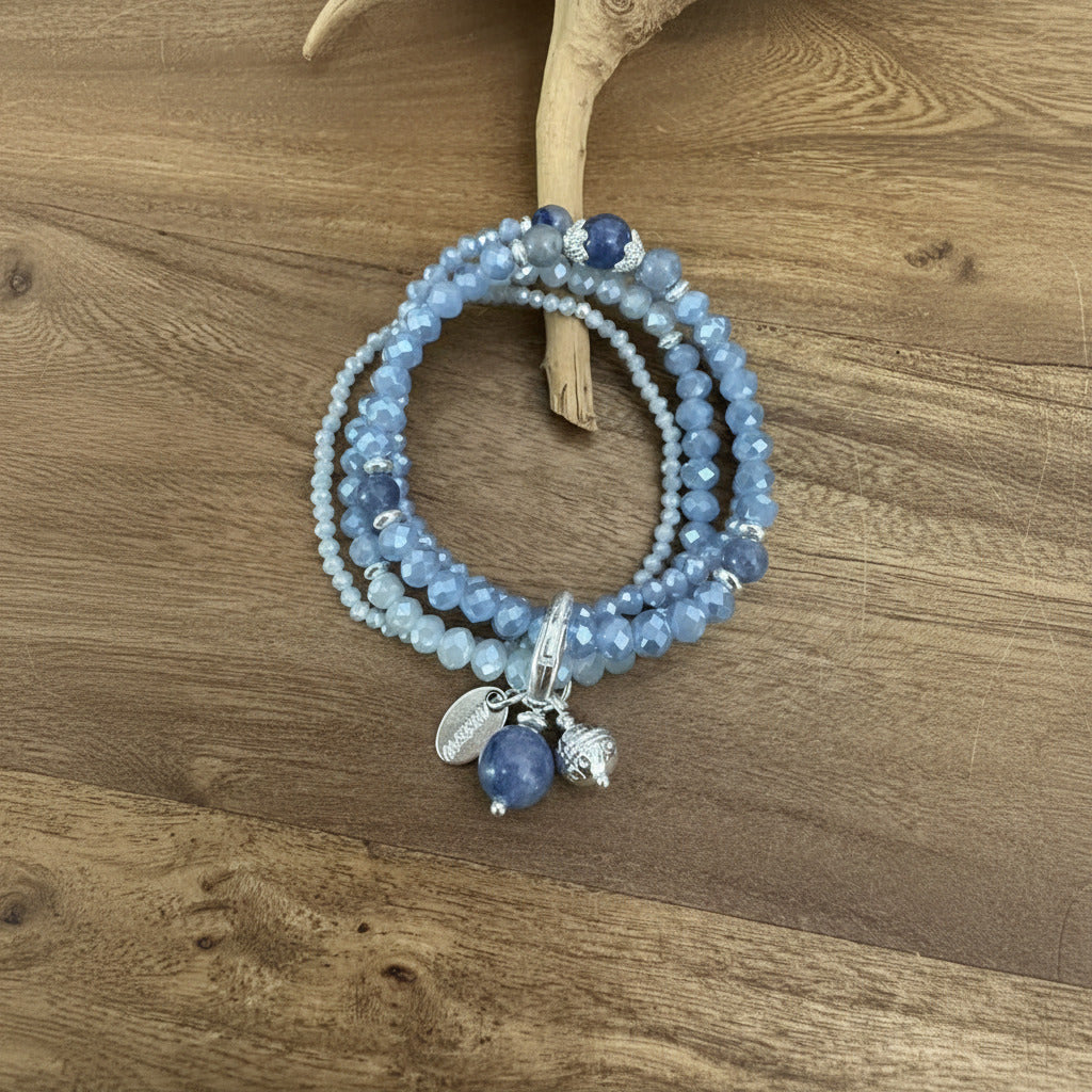 Armband aus blauem Aventurin