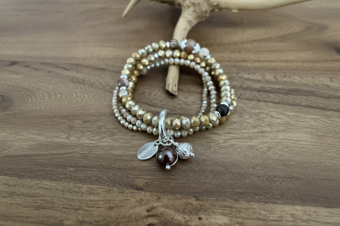 Armband aus Mookait mit Anhänger