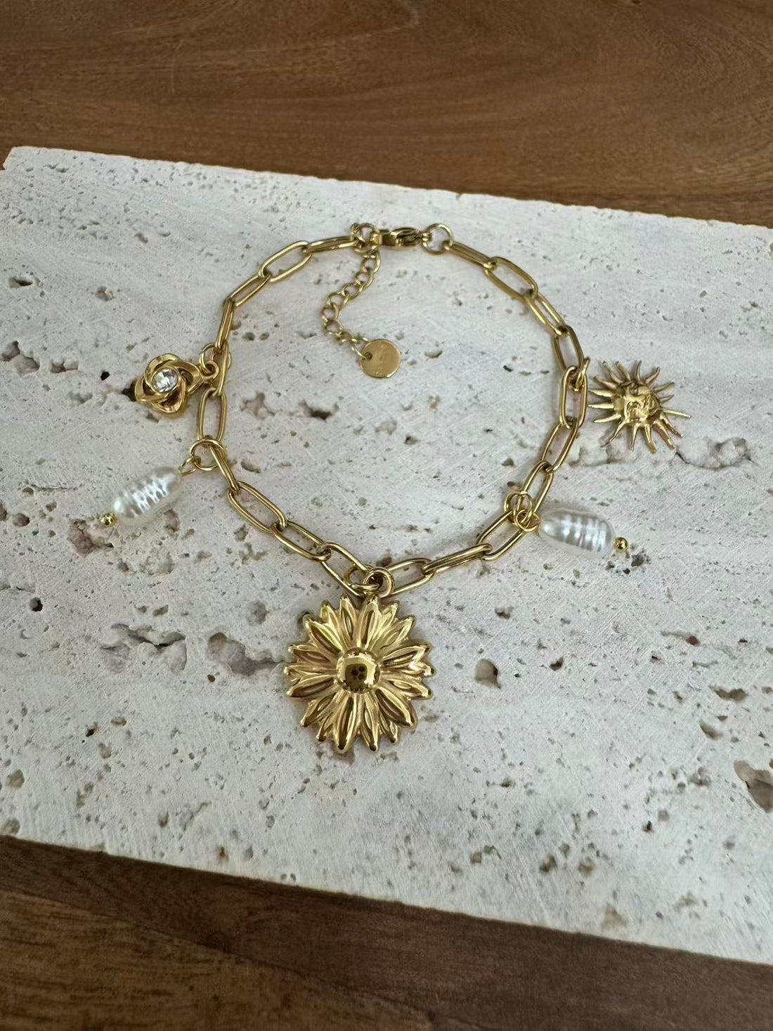 Armband aus Edelstahl mit Anhänger wasserfest